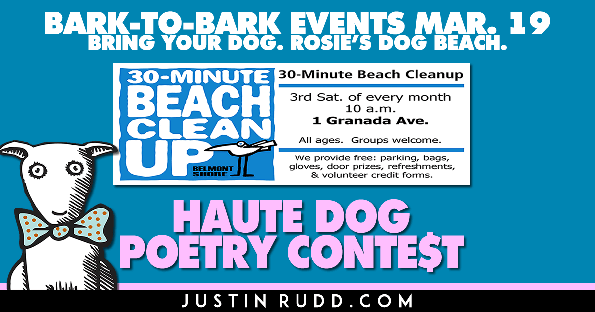 Haute Dog Poetry Contest & 30-Minute Beach Cleanup